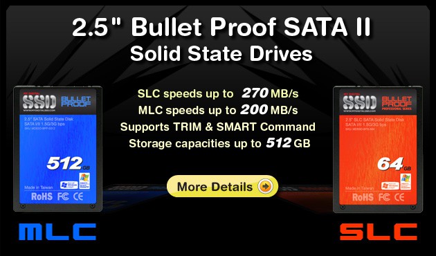 MyDigitalSSD 2.5 Inch Bullet Proof SATA II Solid State Drives