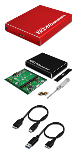 M.2 SSD-kabinett för M.2 SATA SSD-enheter - USB 3.0 (5 Gbit/s) med UASP