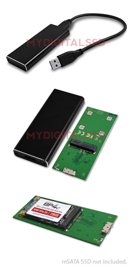 M.2 SSD-kabinett för M.2 SATA SSD-enheter - USB 3.0 (5 Gbit/s) med UASP
