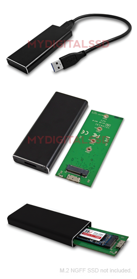 MyDigitalSSD BP Universal USB 3.1 M.2 NGFF Enclosure Adapter